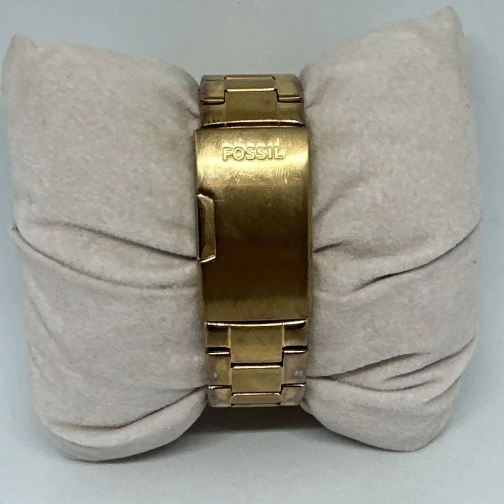 Fossil Riley ES2811 Women's Gold Stainless Steel Analog Dial Quartz Watch HME424
